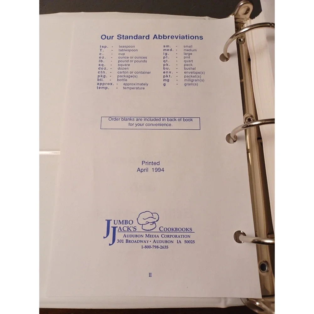 Vintage UConn Health Center Cookbook 25 Years and Still‎ Cooking 1994 Binder 90s